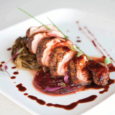 Duck breast with Sunblush sauce