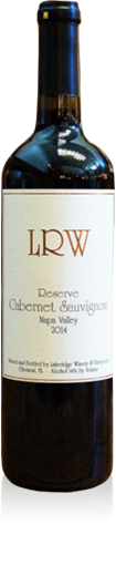 Bottle of Lakeridge Winery Napa Vallery Cabernet wine.